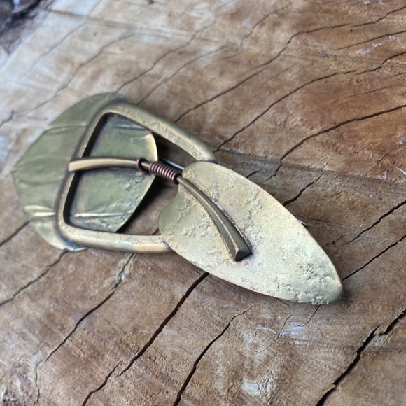 Vintage Marjorie Baer SF Brass Copper Mixed Metal Modernist Artisan Brutalist - Picture 6 of 10